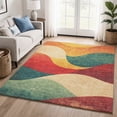 thumbnail image 1 of Addison Rugs Mayfield Premium Machine Washable Transitional Swirls Orange Rectangle Rug, 10' x 14', 1 of 6