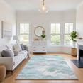 thumbnail image 1 of Addison Rugs Mayfield Premium Machine Washable Transitional Swirls Teal Rectangle Rug, 10' x 14', 1 of 6