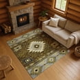thumbnail image 1 of Addison Rugs Mayfield Premium Machine Washable Transitional Tribal Brown Rectangle Rug, 3' x 5', 1 of 7