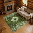 thumbnail image 1 of Addison Rugs Mayfield Premium Machine Washable Transitional Tribal Olive Rectangle Rug, 10' x 14', 1 of 7