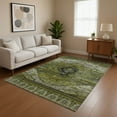 thumbnail image 1 of Addison Rugs Mayfield Premium Machine Washable Transitional Tribal Olive Rectangle Rug, 5' x 7'6", 1 of 7
