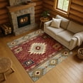 thumbnail image 1 of Addison Rugs Mayfield Premium Machine Washable Transitional Tribal Paprika Rectangle Rug, 10' x 14', 1 of 7