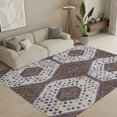 thumbnail image 1 of Addison Rugs Mayfield Premium Machine Washable Transitional Tribal Plum Rectangle Rug, 3' x 5', 1 of 8