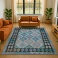 thumbnail image 1 of Addison Rugs Mayfield Premium Machine Washable Transitional Tribal Teal Rectangle Rug, 10' x 14', 1 of 7
