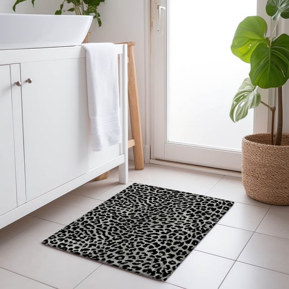 Addison Rugs Mayfield Washable Animal Skin Pattern Leopard Shadow Rectangle Rug, 1'8" x 2'6"