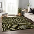 thumbnail image 1 of Addison Rugs Mayfield Washable Animal Skin Pattern Zebra Gilded Rectangle Rug, 5' x 7'6", 1 of 5
