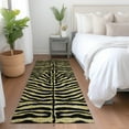 thumbnail image 1 of Addison Rugs Mayfield Washable Animal Skin Pattern Zebra Gilded Runner Rug, 2'3" x 7'6", 1 of 5