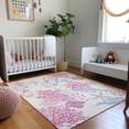 thumbnail image 1 of Addison Rugs Mayfield Washable Coastal Coral Raspberry Rectangle Rug, 8' x 10', 1 of 5