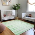 thumbnail image 1 of Addison Rugs Mayfield Washable Coastal Ribbons Green Rectangle Rug, 3' x 5', 1 of 5