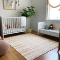 thumbnail image 1 of Addison Rugs Mayfield Washable Coastal Ribbons Peach Rectangle Rug, 5' x 7'6", 1 of 6