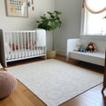 thumbnail image 1 of Addison Rugs Mayfield Washable Coastal Sanddollar Gray Rectangle Rug, 5' x 7'6", 1 of 6