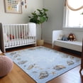 thumbnail image 1 of Addison Rugs Mayfield Washable Coastal Shell Border Blue Rectangle Rug, 9' x 12', 1 of 6