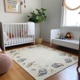 thumbnail image 1 of Addison Rugs Mayfield Washable Coastal Shell Border Oyster Rectangle Rug, 10' x 14', 1 of 6