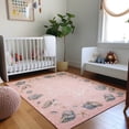 thumbnail image 1 of Addison Rugs Mayfield Washable Coastal Shell Border Peach Rectangle Rug, 3' x 5', 1 of 5