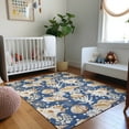 thumbnail image 1 of Addison Rugs Mayfield Washable Coastal Shells Blue Rectangle Rug, 9' x 12', 1 of 6