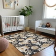 thumbnail image 1 of Addison Rugs Mayfield Washable Coastal Shells Midnight Rectangle Rug, 5' x 7'6", 1 of 6
