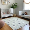 thumbnail image 1 of Addison Rugs Mayfield Washable Coastal Starfish Seaglass Rectangle Rug, 5' x 7'6", 1 of 6