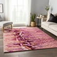 thumbnail image 1 of Addison Rugs Mayfield Washable Contemporary Abstract Berry Rectangle Rug, 5' x 7'6", 1 of 5