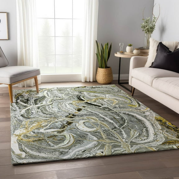 Addison Rugs Mayfield Washable Contemporary Abstract Cyclone Rectangle Rug, 2'6" x 3'10"