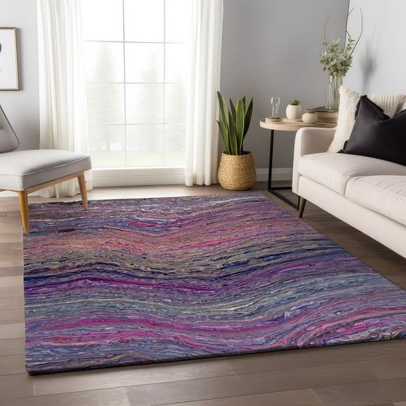 Addison Rugs Mayfield Washable Contemporary Abstract Flirt Rectangle Rug, 10' x 14'
