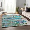 thumbnail image 1 of Addison Rugs Mayfield Washable Contemporary Abstract Mermaid Rectangle Rug, 9' x 12', 1 of 6