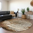 thumbnail image 1 of Addison Rugs Mayfield Washable Contemporary Abstract Riverbed Round Rug, 8' x 8', 1 of 5