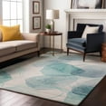 thumbnail image 1 of Addison Rugs Mayfield Washable Contemporary Organic Teal Rectangle Rug, 2'6" x 3'10", 1 of 6