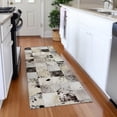 thumbnail image 1 of Addison Rugs Mayfield Washable Cowhide Boxes Granite Runner Rug, 2'3" x 7'6", 1 of 5