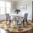 thumbnail image 1 of Addison Rugs Mayfield Washable Kitchen Tea Cups Multi Round Rug, 8' x 8', 1 of 5
