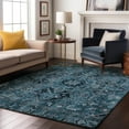 thumbnail image 1 of Addison Rugs Mayfield Washable Traditional Oriental Blue Rectangle Rug, 10' x 14', 1 of 6