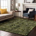thumbnail image 1 of Addison Rugs Mayfield Washable Traditional Oriental Olive Rectangle Rug, 3' x 5', 1 of 6