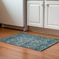 thumbnail image 1 of Addison Rugs Mayfield Washable Traditional Oriental Teal Rectangle Rug, 1'8" x 2'6", 1 of 5