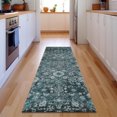thumbnail image 1 of Addison Rugs Mayfield Washable Traditional Oriental Teal Runner Rug, 2'3" x 7'6", 1 of 5