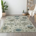 thumbnail image 1 of Addison Rugs Mayfield Washable Traditional Ornate Blue Rectangle Rug, 10' x 14', 1 of 6