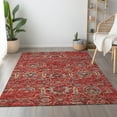 thumbnail image 1 of Addison Rugs Mayfield Washable Traditional Ornate Red Rectangle Rug, 8' x 10', 1 of 5