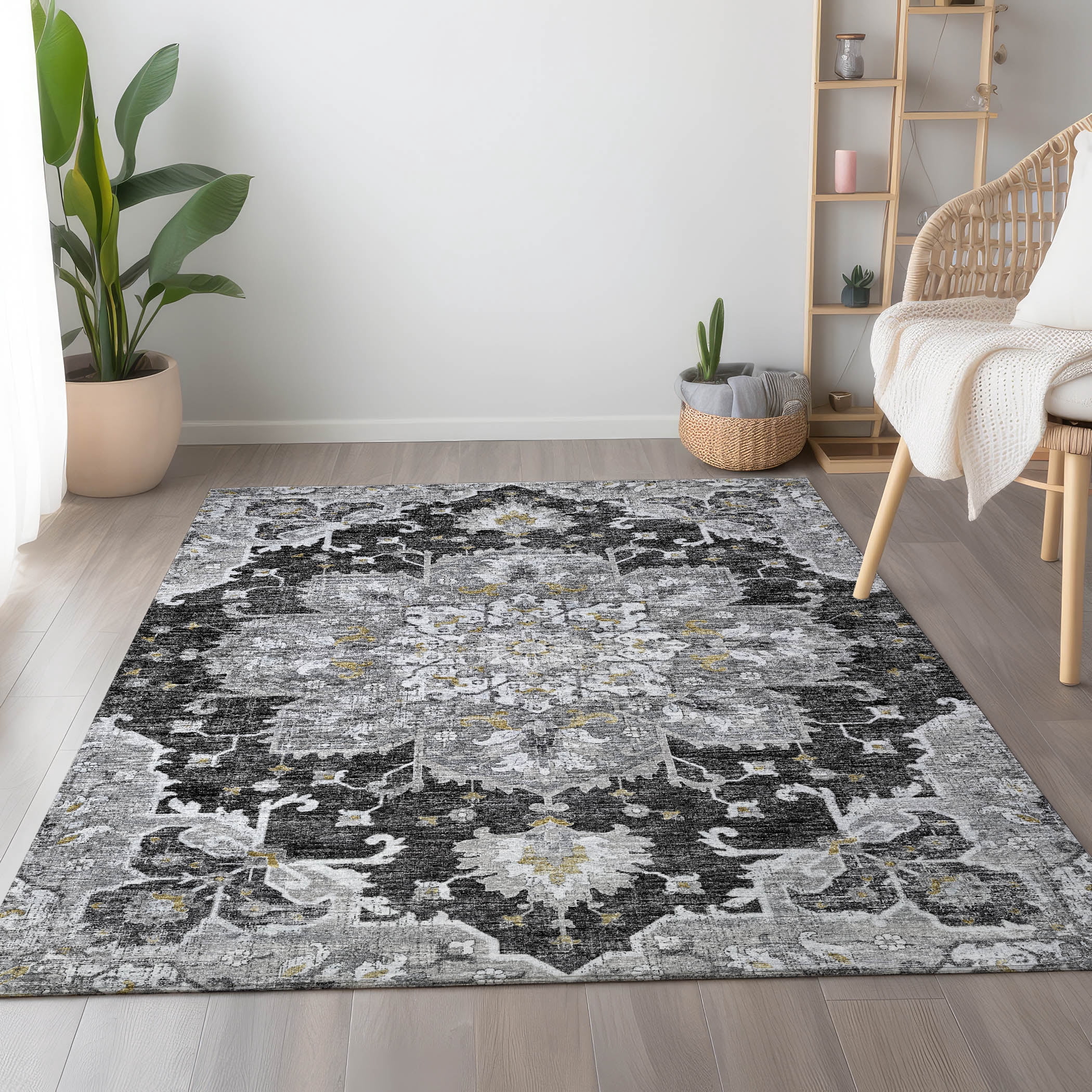 Shadow Custom Rug Addison Rugs Mayfield Washable Traditional Ornate Shadow Rectangle Rug ...