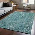 thumbnail image 1 of Addison Rugs Mayfield Washable Traditional Paisley Teal Rectangle Rug, 2'6" x 3'10", 1 of 6
