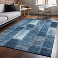 thumbnail image 1 of Addison Rugs Mayfield Washable Traditional Patchwork Blue Rectangle Rug, 9' x 12', 1 of 6