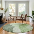 thumbnail image 1 of Addison Rugs Mayfield Washable Transitional Abstract Aloe Round Rug, 8' x 8', 1 of 5
