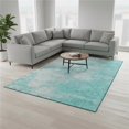 thumbnail image 1 of Addison Rugs Mayfield Washable Transitional Abstract Aqua Rectangle Rug, 9' x 12', 1 of 6