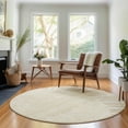 thumbnail image 1 of Addison Rugs Mayfield Washable Transitional Abstract Beige Round Rug, 8' x 8', 1 of 5