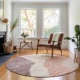 thumbnail image 1 of Addison Rugs Mayfield Washable Transitional Abstract Blush Round Rug, 8' x 8', 1 of 5