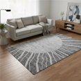 thumbnail image 1 of Addison Rugs Mayfield Washable Transitional Abstract Charcoal Rectangle Rug, 5' x 7'6", 1 of 6