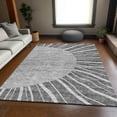 thumbnail image 1 of Addison Rugs Mayfield Washable Transitional Abstract Charcoal Rectangle Rug, 9' x 12', 1 of 6