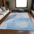 thumbnail image 1 of Addison Rugs Mayfield Washable Transitional Abstract Denim Rectangle Rug, 2'6" x 3'10", 1 of 6
