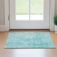 thumbnail image 1 of Addison Rugs Mayfield Washable Transitional Abstract Teal Rectangle Rug, 1'8" x 2'6", 1 of 5