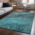 thumbnail image 1 of Addison Rugs Mayfield Washable Transitional Abstract Teal Rectangle Rug, 2'6" x 3'10", 1 of 6