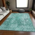 thumbnail image 1 of Addison Rugs Mayfield Washable Transitional Abstract Teal Rectangle Rug, 3' x 5', 1 of 6