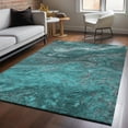 thumbnail image 1 of Addison Rugs Mayfield Washable Transitional Abstract Teal Rectangle Rug, 9' x 12', 1 of 6