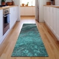 thumbnail image 1 of Addison Rugs Mayfield Washable Transitional Abstract Teal Runner Rug, 2'3" x 7'6", 1 of 5